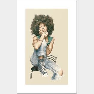 VINTAGE ERYKAH BADU SHOES Posters and Art